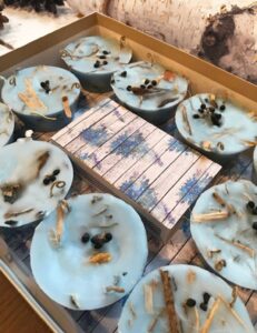 SET OF 10 FIRESTARTERS, Winter Woodstove Fireplace Fire Starters, Winter Hygge Cozy Housewarming Holiday Winter Gift - Image 2