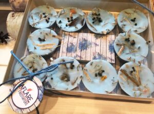 SET OF 10 FIRESTARTERS, Winter Woodstove Fireplace Fire Starters, Winter Hygge Cozy Housewarming Holiday Winter Gift