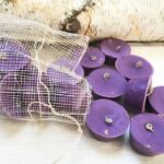 SET of 20 PURPLE FIRESTARTERS, Indoor Woodstove Fireplace Fire Starters, Home Hearth Gift, Housewarming Gift, Hygge Theme Gift