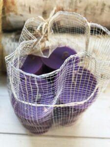 SET of 20 PURPLE FIRESTARTERS, Indoor Woodstove Fireplace Fire Starters, Home Hearth Gift, Housewarming Gift, Hygge Theme Gift - Image 4