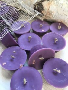 SET of 20 PURPLE FIRESTARTERS, Indoor Woodstove Fireplace Fire Starters, Home Hearth Gift, Housewarming Gift, Hygge Theme Gift - Image 2