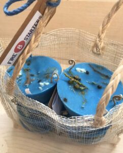 SET OF 8 Firestarters, Weekend Fire Starters, Rustic Farmhouse Gift, Firestarters, Hygge Home Gift, Firestarters Natural Hemp Eco Tote Bag - Image 3