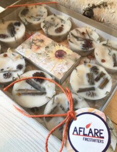 SET OF 10 FIRESTARTERS Autumn Housewarming Gift, Indoor Woodstove Fireplace Fire Starters, Autumn Hygge Harvest Housewarming - Image 2