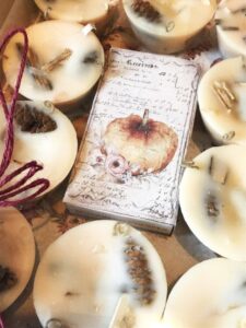 SET OF 10 FIRESTARTERS Autumn Housewarming Gift, Indoor Woodstove Fireplace Fire Starters, Autumn Hygge Harvest Housewarming - Image 3