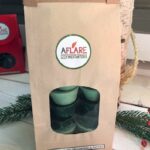 FESTIVE HOLIDAY BAG 12 Green Mini Firestarters, Holiday Gift Fireplace, Stocking Stuffer, Christmas Housewarming, Winter Hygge Holiday
