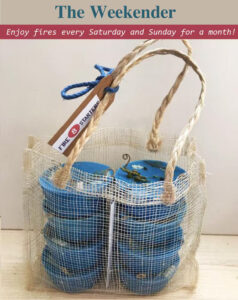 SET OF 8 Firestarters, Weekend Fire Starters, Rustic Farmhouse Gift, Firestarters, Hygge Home Gift, Firestarters Natural Hemp Eco Tote Bag