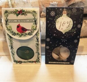 CHRISTMAS BOX 6 HARVEST Fire Starters, Winter Country Farmhouse Indoor Woodstove Fireplace Fire Starters, Housewarming Gift, Holiday Gift - Image 2