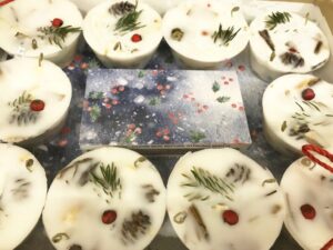 Set 10 WINTER BERRY FIRESTARTERS, Holiday Gift, Indoor Woodstove Fireplace Fire Starters, Winter Hygge Harvest Housewarming HolidayGift