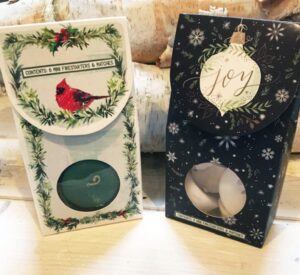 CHRISTMAS BOX 6 HARVEST Fire Starters, Winter Country Farmhouse Indoor Woodstove Fireplace Fire Starters, Housewarming Gift, Holiday Gift