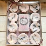 VICTORIAN Shabby Chic Vintage Style CHRISTMAS FIRESTARTERS, Set of 10 Indoor Woodstove Fireplace Fire Starters, X-mas Holiday Winter Gift