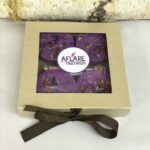 Box of 4 PURPLE WINTER FIRESTARTERS, Indoor Woodstove Fireplace Fire Starters, Cozy Hygge Gift Housewarming, Winter Holiday Gift Unisex