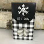LET IT SNOW Fire Starters, Winter Country Farmhouse Indoor Woodstove Fireplace Fire Starters, Housewarming Gift, Hygge Gift