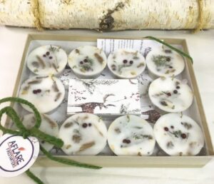 Set 10 WINTER DEER FIRESTARTERS, Firestarter Gift Box, Indoor Woodstove Fireplace Fire Starters, Winter Hygge Housewarming HolidayGift - Image 2