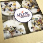 Box of 4 DRIED FLOWER FIRESTARTERS, Indoor Woodstove Fireplace Fire Starters, Cozy Hygge Gift Housewarming, Winter Holiday Gift Unisex