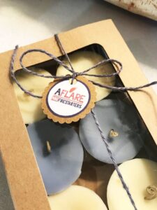 GIFT BOX 8 Mini Fire Starters, Slate and Ecru Firestarters, Fireplace Housewarming Gift - Image 3