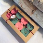 GIFT BOX 8 Mini Fire Starters, Pink and Green Firestarters, Fireplace Housewarming Gift