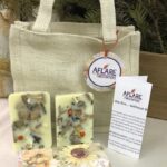 HARVEST CANVAS TOTE Firestarters, Sunflower Fall Autumn Housewarming Gift, Thanksgiving Fireplace Gift