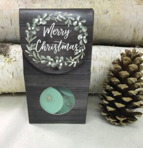 MERRY CHRISTMAS BOX 6 Firestarters, Indoor Woodstove Fireplace Fire Starters, Housewarming Gift, Xmas Gift