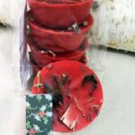 HOLIDAY BAG 4 Red Fire Starters and Matches, Xmas Fireplace Gift - Eco Friendly Packaging