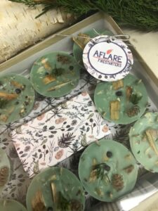 WINTER EVERGREENS Set of 10 Farmhouse X-mas Fire Starters, Holiday Gift, Woodstove Fireplace Starters, Winter Housewarming Gift - Image 2