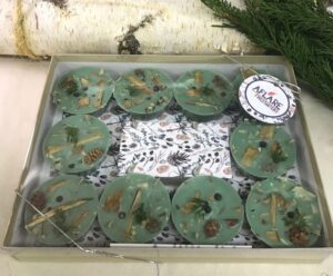 WINTER EVERGREENS Set of 10 Farmhouse X-mas Fire Starters, Holiday Gift, Woodstove Fireplace Starters, Winter Housewarming Gift - Image 3