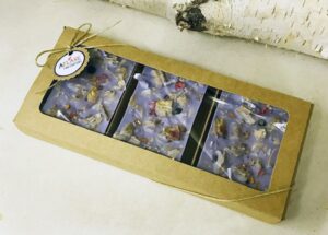 FIRE STARTER TRIO, Housewarming Gift, Purple Gift, Hearth Fireplace Gift, Woodstove Fireplace