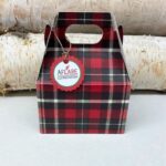 SMALL HOLIDAY PLAID Box 6 Fire Starters, Winter Housewarming Gift, Farmhouse Cozy Gift