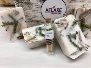 HOLIDAY BOX of 12 FIRESTARTERS, Cozy Winter Fireplace Gift, Family Holiday Gift, Farmhouse Family Gift - Image 2