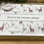 Set 10 WINTER DEER FIRESTARTERS, Firestarter Gift Box, Indoor Woodstove Fireplace Fire Starters, Winter Hygge Housewarming HolidayGift