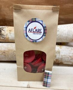 HARVEST BAG 12 Cranberry Mini Fire Starters, Festive Gift Fireplace, Stocking Stuffer, Christmas Housewarming, Winter Hygge