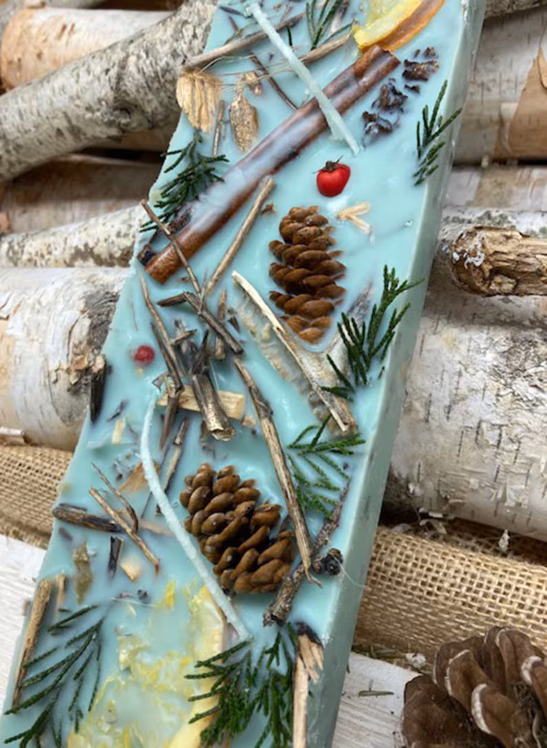 il_794xN.5537868210_mmlh LARGE WINTER Pinecone BONFIRE Starter by AFlare, Festival Fire Pit Party, Outdoor Party Gift - Image 1