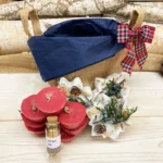 MINI BURLAP WINTER Basket, Snowflake Fire Starters, Xmas Holiday Bag of 10 Fire Starters, Xmas Country Farmhouse Rustic Gift, Mens Holiday - Image 3