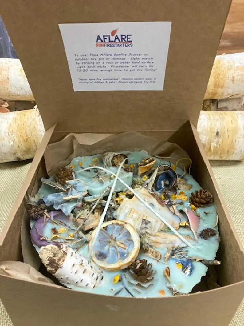 il_794xN.7211550003_4x46 MEGA BONFIRE Starter by AFlare, Festival Fire, Outdoor Party Gift, Summer Bonfire, Birthday Outdoorsy Gift, Housewarming Gift, Summer Party - Image 1